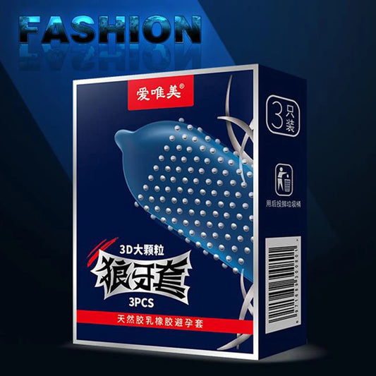 3D Large Particles Condoms Dotted Sex Toys Granular Stimulation Women G Spot Contracepation Sex Products for Men Penis Sleeve 18 - Seprincess