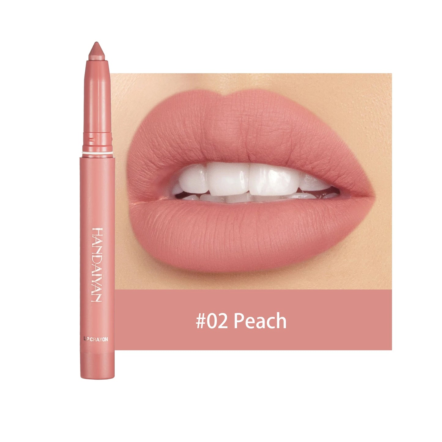 HANDAIYAN New Arrive Matte Lipstick Pencil Makeup Silky Velvet Lip Stick Pen Waterproof Nude Pink Red Lip Blam Make Up Cosmetics - Seprincess