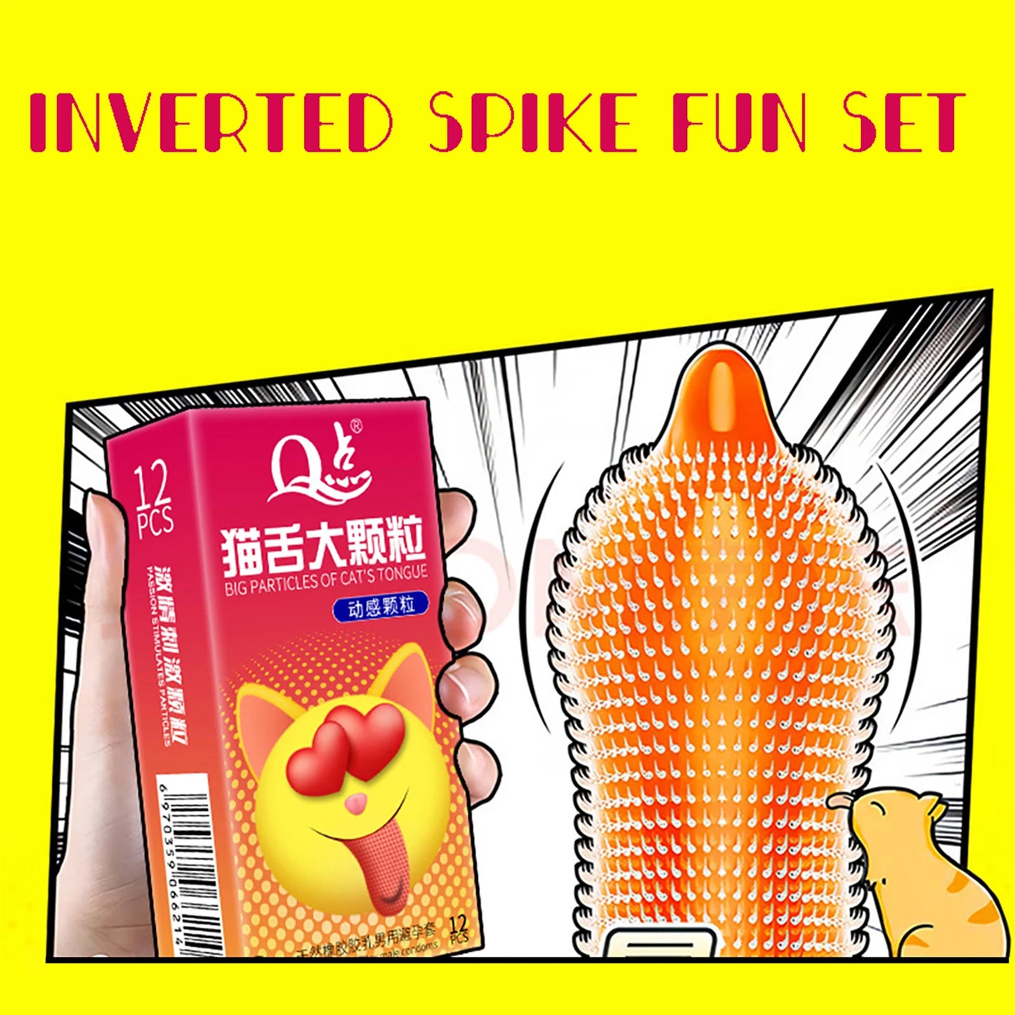 12pcs Men's Condoms With 9D Super Dotted Spikes Sex Toys For Men G Spot Vaginal Stimulation Penis Sleeve Adult Supplies Sex Shop - Seprincess