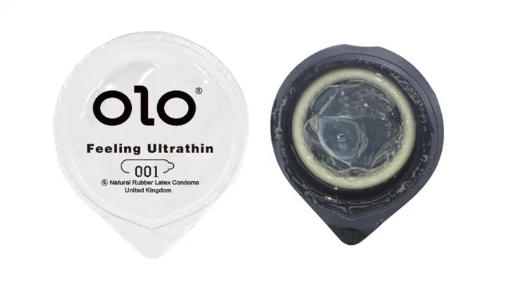 OLO Ultra Thin Condom 0.01 Feeling Penis Sleeve Hyaluronic Acids Rubber Latex Ejaculation Delay Condoms Intimate Sex Toy Product