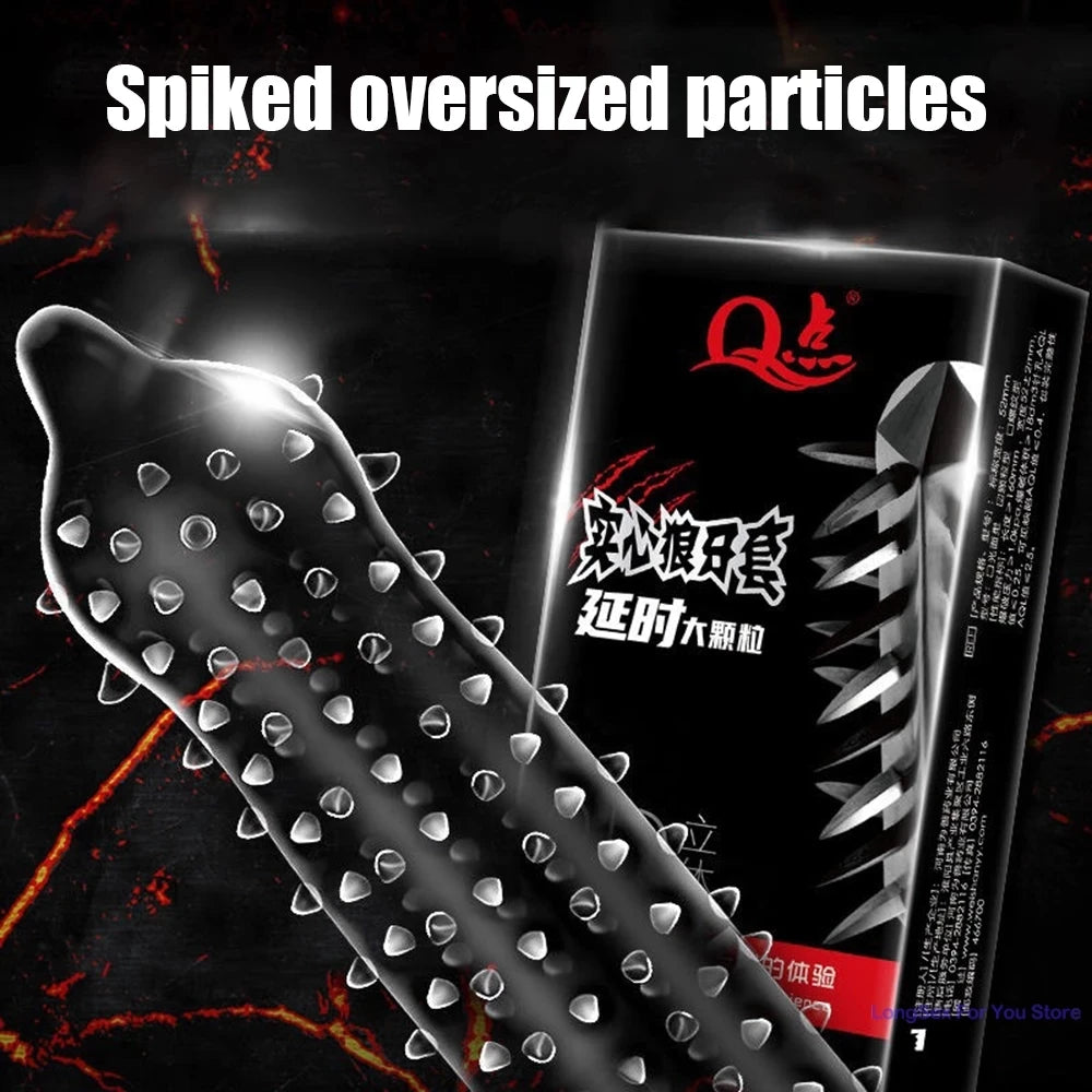 5D Dots Condoms with Tendrils Adult Sex Toys Granule Penis Sleeves For Mens Contraception Safety Condom Couple Sex Supplies Shop