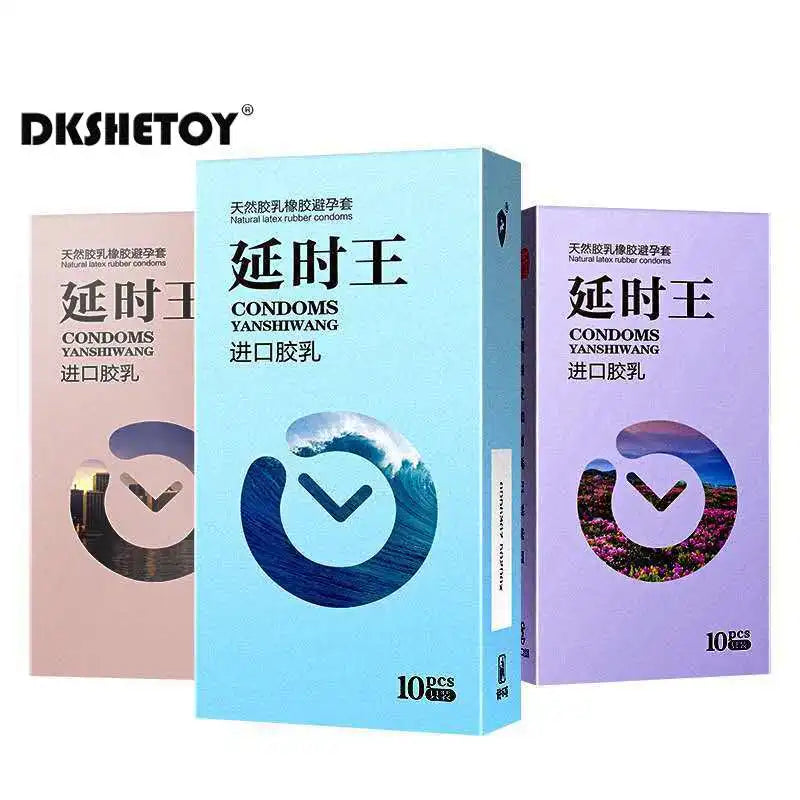 FAMA Male Natural Latex rubber Condoms Sex toys Delay ejaculation spike Dotted sleeve for penis Contraceptives adult Supplies - Seprincess