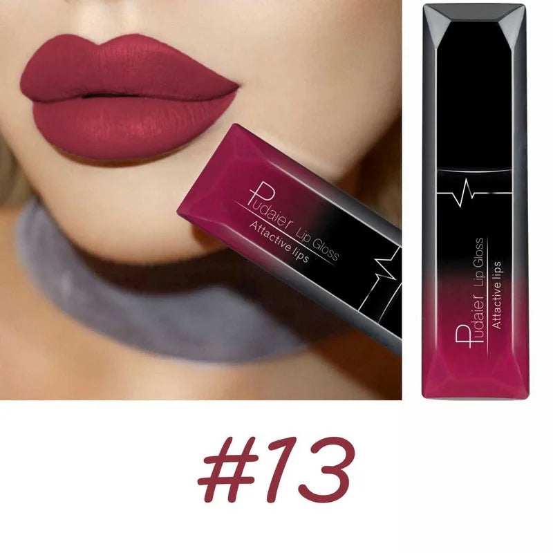 Best Lip Makeup 17 Color Sexy Matte Long Lasting Lipgloss Liquid Lipstick Lip Cream - Seprincess