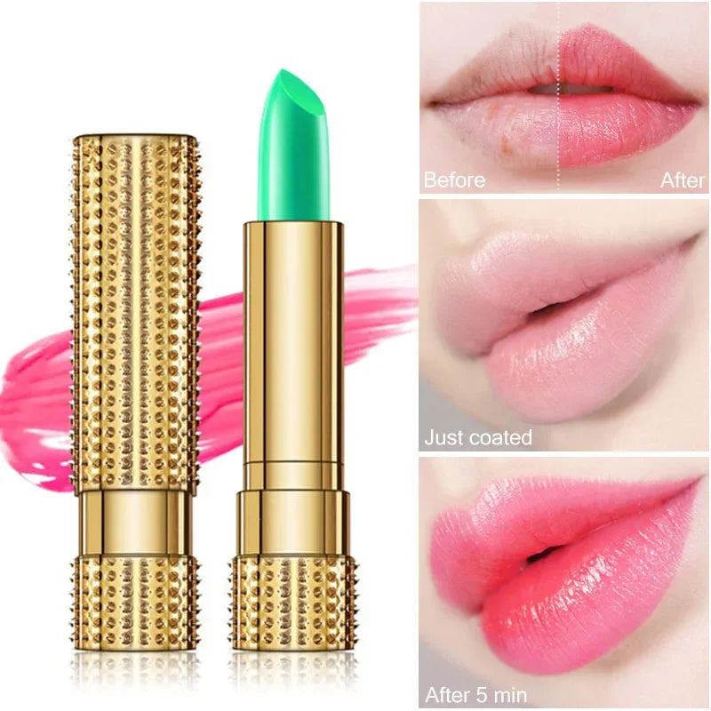 Aloe Vera Color Changing Lipsticks Waterproof Moisturizing Natural Lip Balm Long Lasting Nonstick Cup Makeup Lipstick Cosmetic - Seprincess