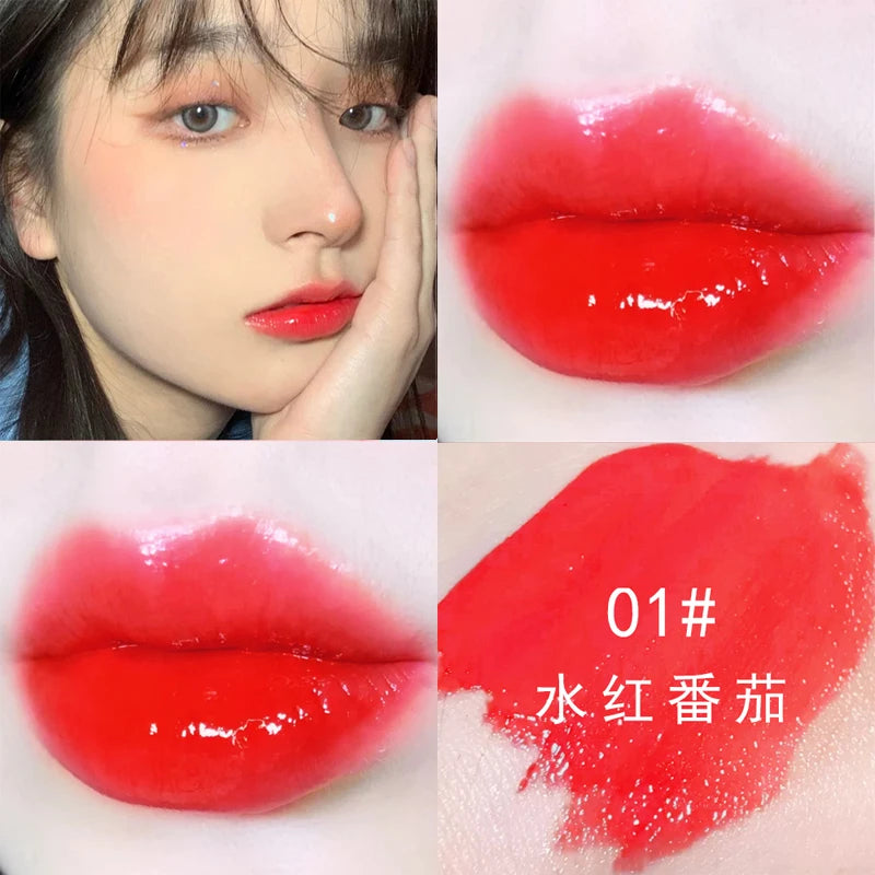 14 Colors Glitter Lip Gloss Moisturizing Non Sticky Cup Jelly Liquid Lipstick Lasting Sexy Cherry Red Pink Lip Tint Lips Makeup - Seprincess