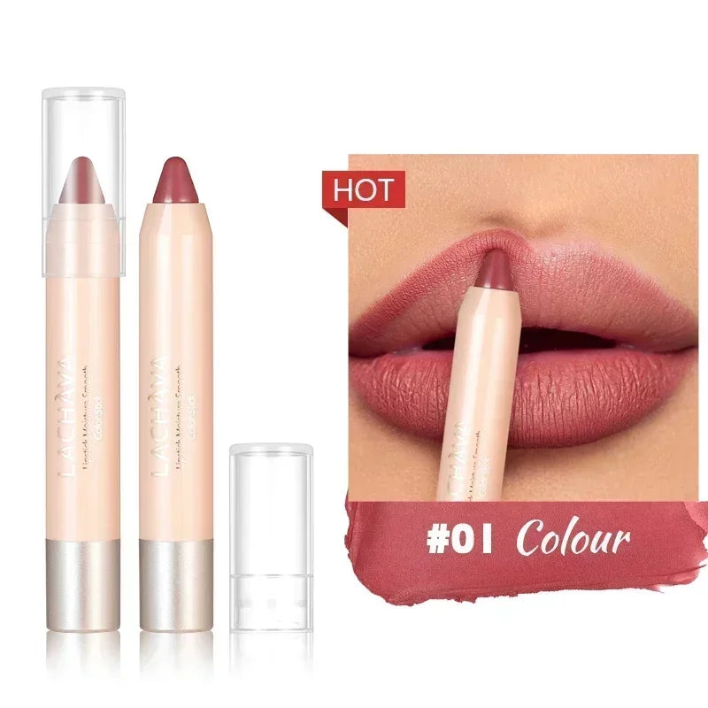 Nude Brown Lipliner Pen Waterproof Sexy Red Matte Contour Tint Lipstick Lasting Non-stick Cup Lipliner Pen Lips Korean Cosmetics - Seprincess