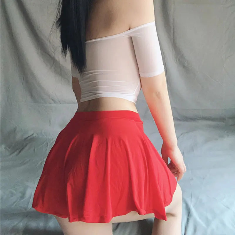 Summer Women's Skirts Sexy Mini Pleated Skirts Sexy Club Outfits for Women Girl Korea Black  Y2k A-line Stretchy Skirt - Seprincess