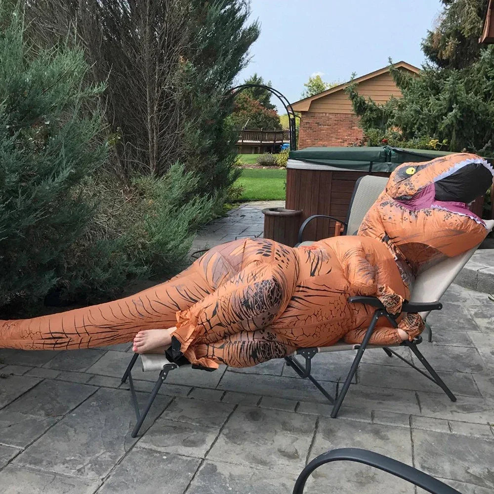 T-REX Inflatable Suit Adult Fancy Role-playing Tyrannosaurus Costume Dinosaur Cosplay Halloween Party Carnival Apparel - Seprincess