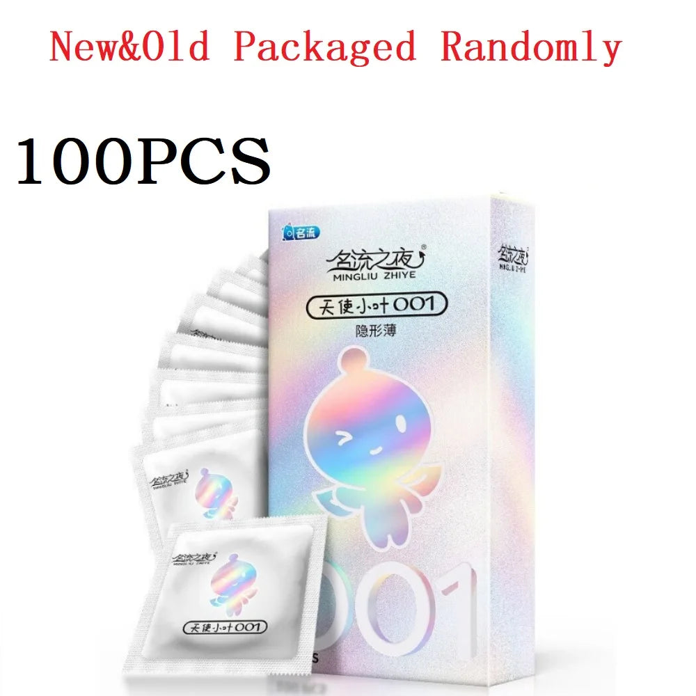 100/50pcs Hyaluronic Acid Condoms For Men Couples Ultra Thin Penis Sleeves Sex Toys Safer Condoms Sexshop Products condones caja - Seprincess