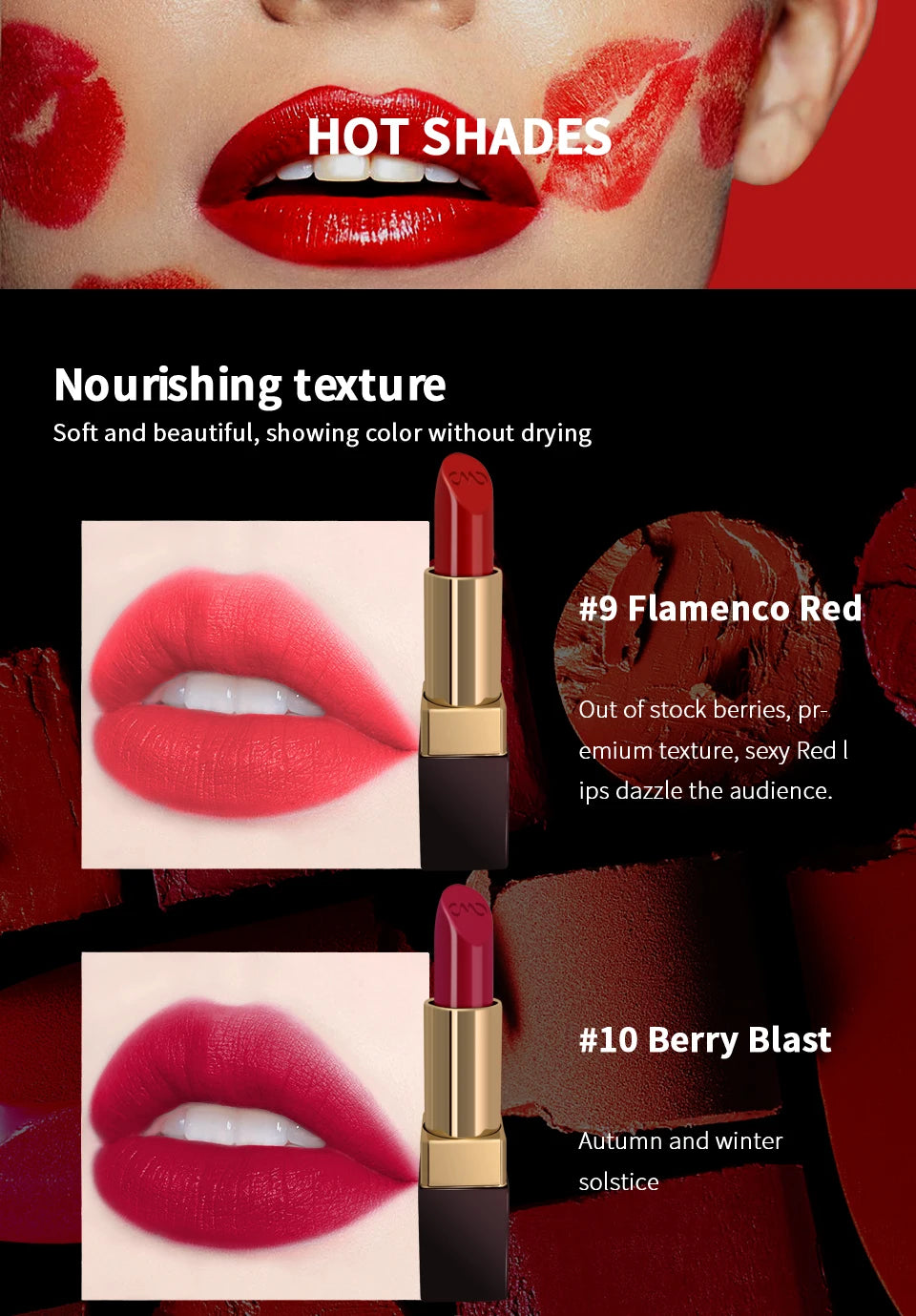 CHARMACY Moisturizing Luxury Lipstick Velvet High Quality Lipsticks Shiny Professional Korean Makeup Cosmetic for Lip Women - Seprincess