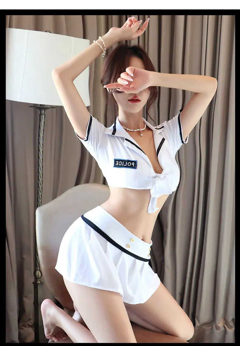 Lingerie Sailor Uniform Temptation Tight Short Style anal sexy lingеrie set sexy womans costume Schoolgirl  sexy cosplay woman - Seprincess