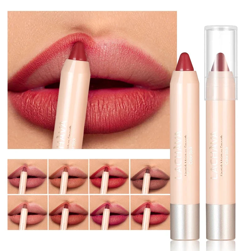 Matte Nude Brown Lipliner Pen Waterproof Lasting Non-stick Cup Plumping Natural Contouring Lipstick Pencil Lips Makeup Cosmetics - Seprincess