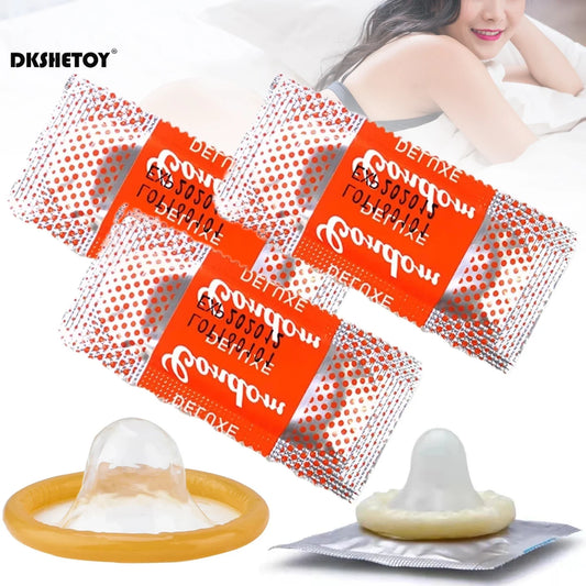 10/30/50pcs Lots Condoms For adult sex toys Hyaluronic Acid Natural Latex Lubrication Ejaculation Delay Sex Condom Contraception - Seprincess