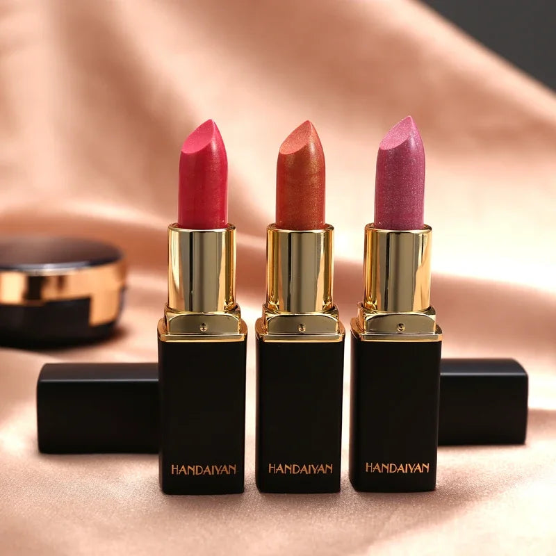 Mermaid Moisturizing Lipstick 9 Colors Waterproof Long Lasting Pigment Nude Pink Shimmer Lipstick Luxury Women Makeup Cosmetics - Seprincess