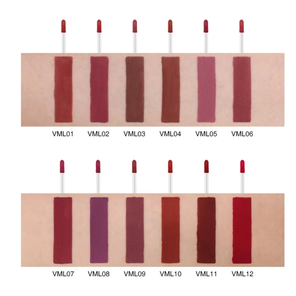 O.TWO.O 12 colors High Quality Velvet Matte lipstick Long Lasting Lips Makeup Waterproof Easy to Wear Matte Liquid Lip Gloss - Seprincess