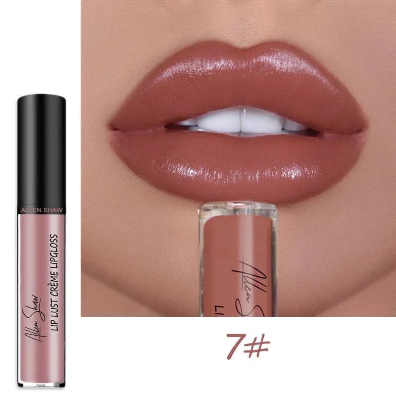 12 Colors Sexy Women Lipstick Waterproof Long Lasting Moist Lip Gloss Vivid Colorful Lipgloss Women Makeup maquiagem - Seprincess