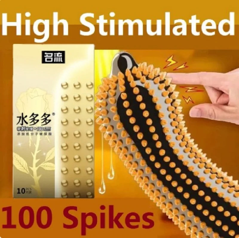 Large Spikes Condoms Dotted Granular Sex Tooys for Adult Original Lubricants Sexual Retardant High Sensitive Sex Shop 18+ - Seprincess