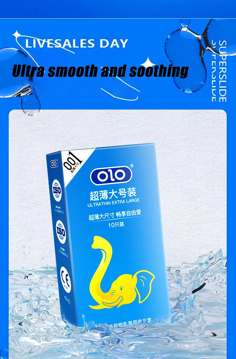 Ultra Thin Large Condom 55/56/58/60mm Penis Sleeves Condom Lubricant Glossy Natural Latex Adult Erotic Safer Sex Products - Seprincess