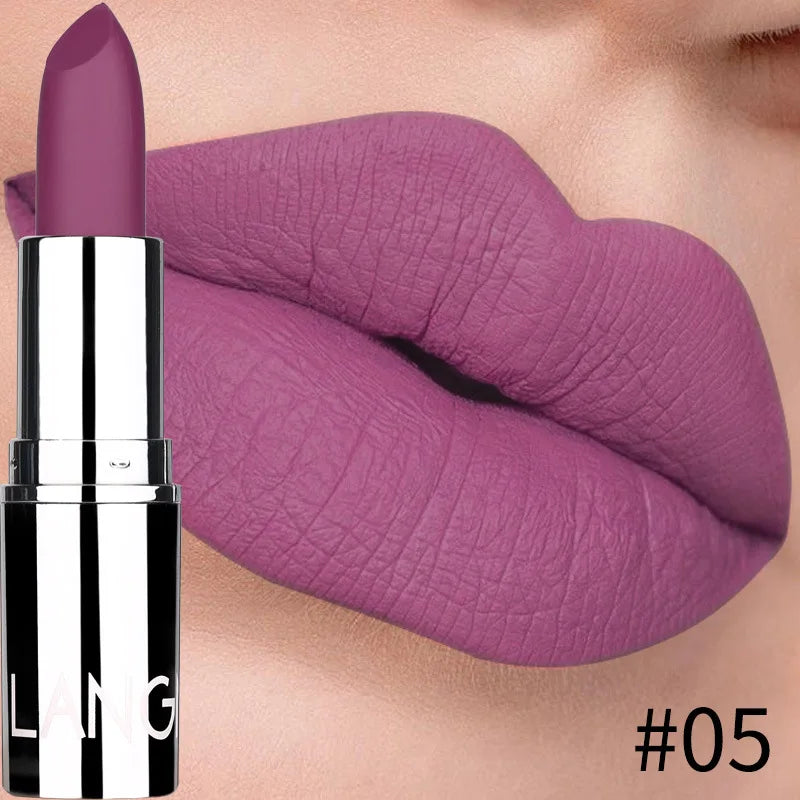 Nude Matte Lipstick Waterproof Long Lasting Non-stick Cup Lip Stick Not Fading Sexy Red Pink Velvet Lipsticks Makeup Cosmetics - Seprincess