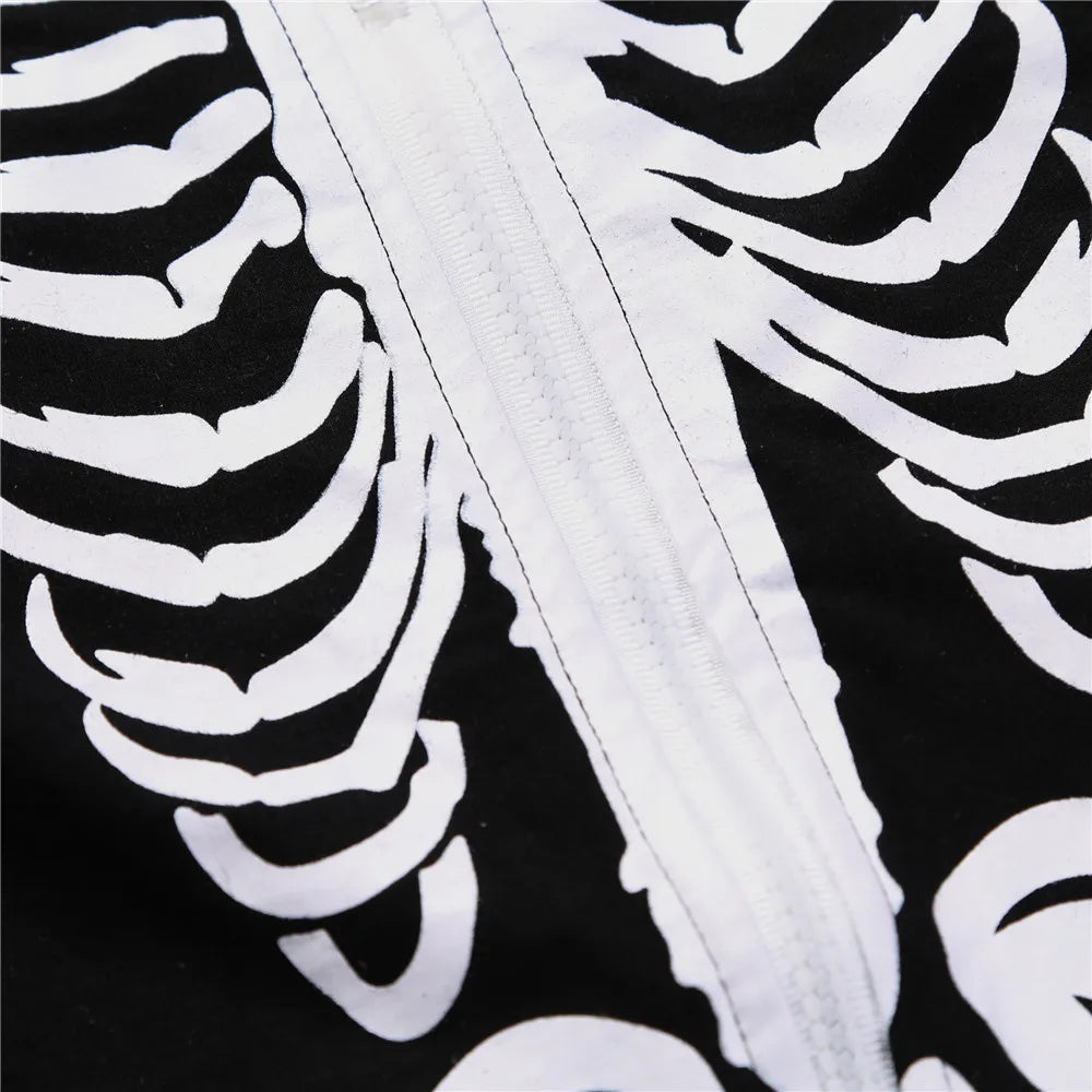 Umorden Baby Skeleton Costume Romper Outfit Hoodie Jumpsuit Infant Toddler Purim Halloween Fancy Dress - Seprincess