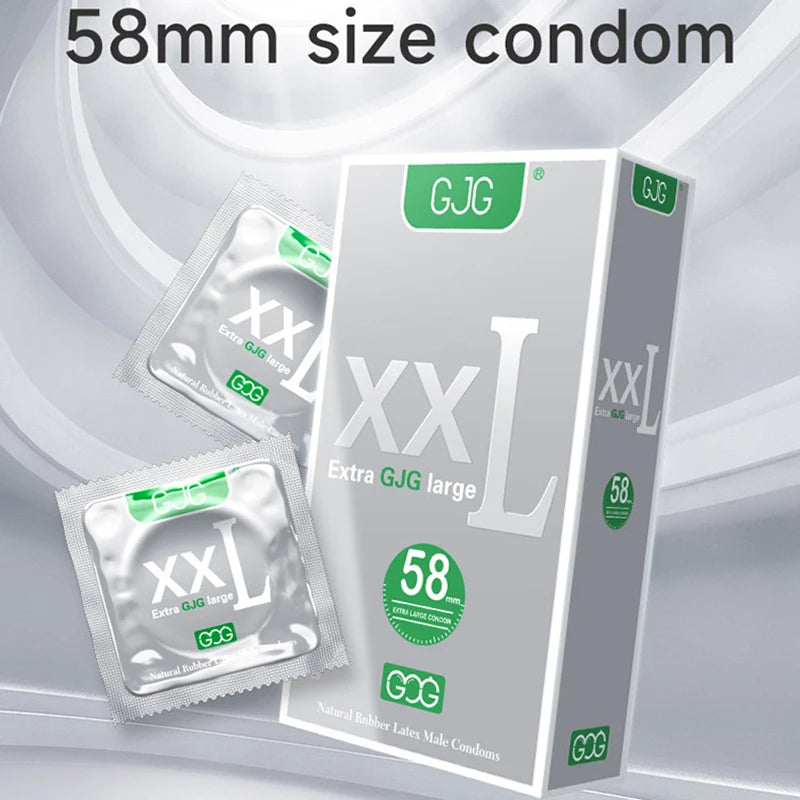 Extra Large 58mm size Ultra Thin Condoms Adults Toys For Men 10pcs XXL G-Spot Penis Sleeve Super Smooth Condones Sex Products - Seprincess