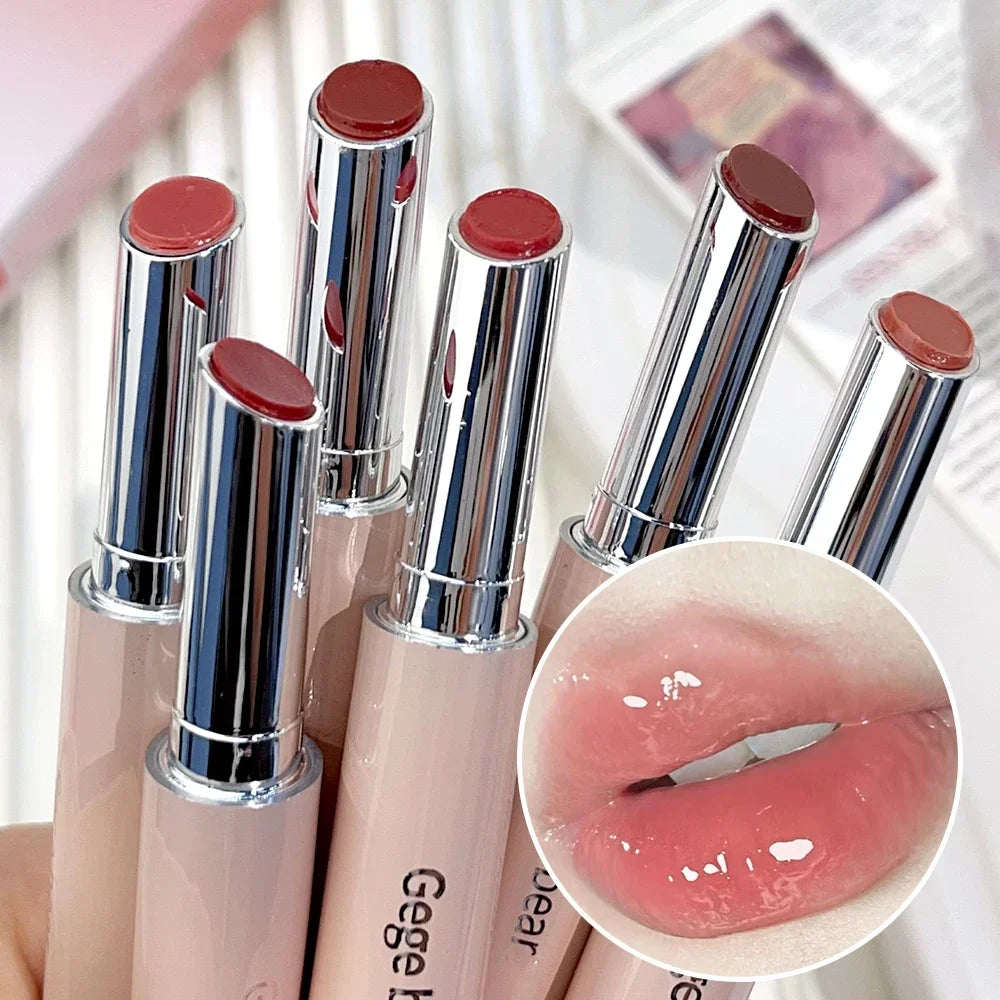 Clear Water Light Solid Lip Gloss Jelly Watery Pink Lipstick Pencil Moisturising Mirror Lipstick Pen Korean Lips Makeup Cosmetic - Seprincess