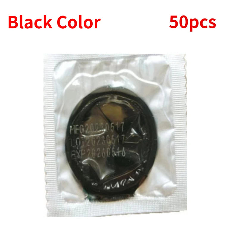 10/50PCS Colorful Smooth Natural Latex Condoms Large Oil Cock Sleeve Discoloration Penis Sleeve Condom for Men Adults Sex Toys - Seprincess