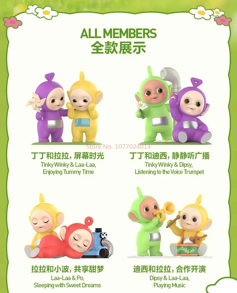 New Teletubbies Companion Series Resin Kit Toy Ornaments Movable Desktop Model Toy Ornament Collect Decor Festival Birthday Gift