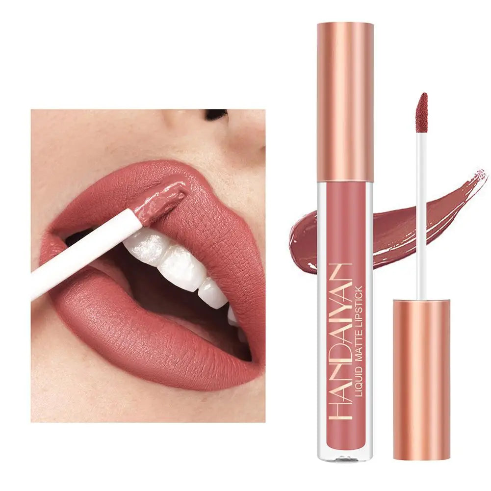 HANDAIYAN Matte Nude Brown Lipliner Pencil Lipsticks Set 12 Colors Lip Contour Kit Waterproof Non-sticky Sexy Velvet Lip Gloss - Seprincess