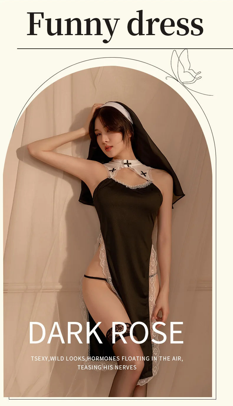 Cosplay costumes Repairing Women's Uniform Temptation Fork Tight Fit fetish night clip lingerie set sexy dames Fantasy clothing - Seprincess