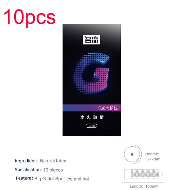 G-spot Condom Adult Sex Toy 520 Particles Rubber Penis For Sleeves Stimulation Erotic Safety Condom Male Intimate Goods Sex Shop - Seprincess