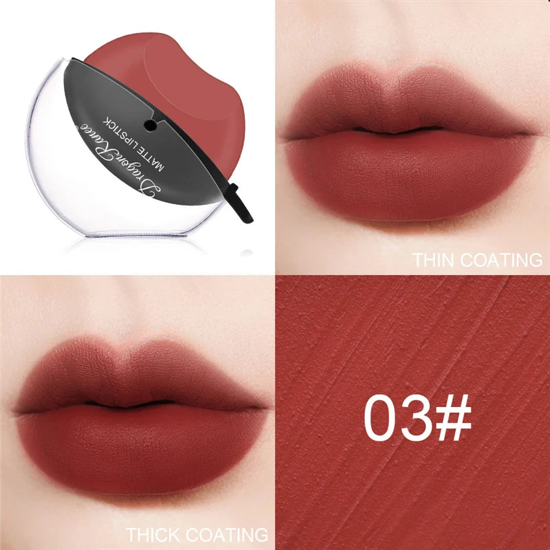 New Squeeze Into Lazy Lipstick Lip-shaped Lipstick Moisturizing Matte Lip Makeup Tint Waterproof Nonstick Cup Lipgloss Korean - Seprincess