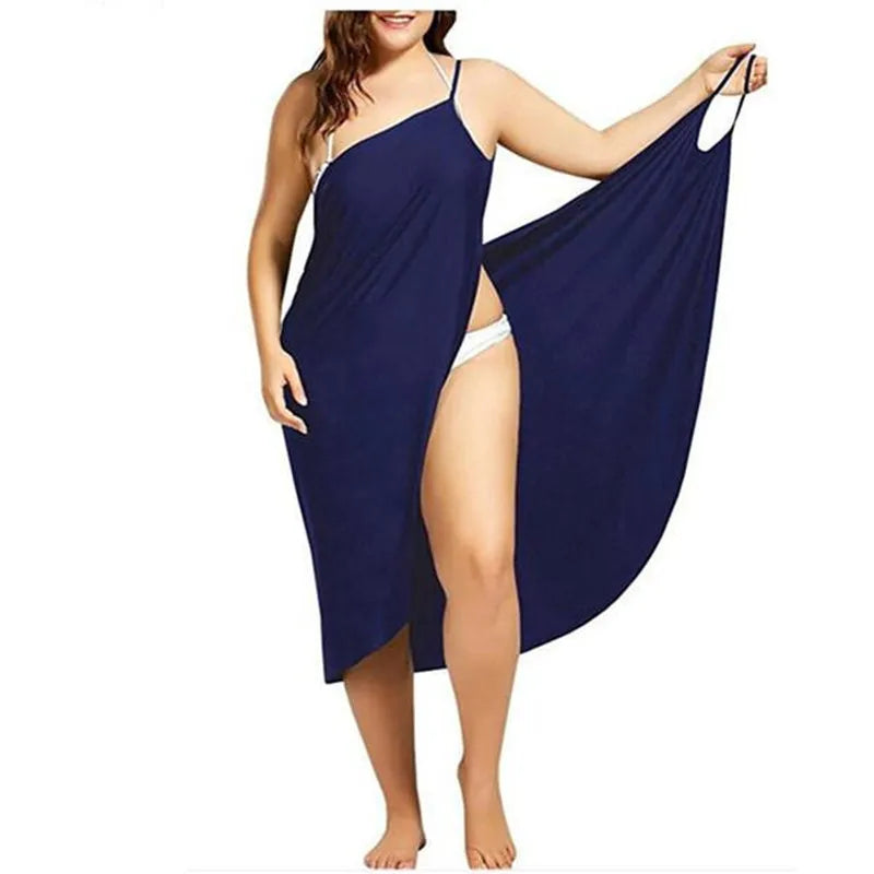 Robe Femme Dress For Women Sling Beach Dresses Sarong Cover Up Warp Pareo Backless Cross Swimwear Female Vestido De Mujer - Seprincess