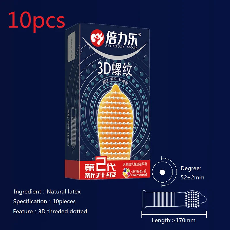 G-spot Condom Adult Sex Toy 520 Particles Rubber Penis For Sleeves Stimulation Erotic Safety Condom Male Intimate Goods Sex Shop - Seprincess