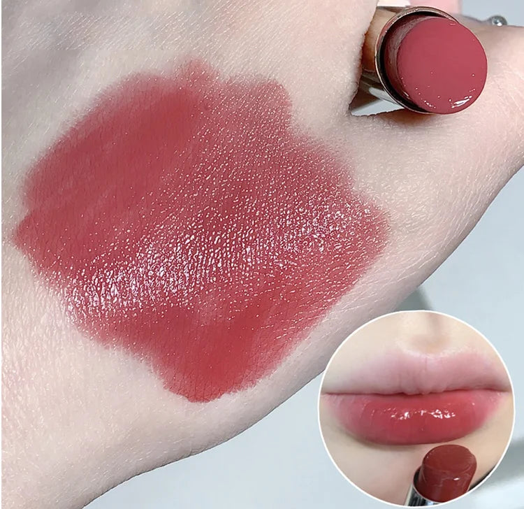 Silky Glossy Lipstick Gege Bear Pump Lips Moisture Water Bomb Comfortable Ultra Sheen Non-Stick Cup Lip Balm - Seprincess