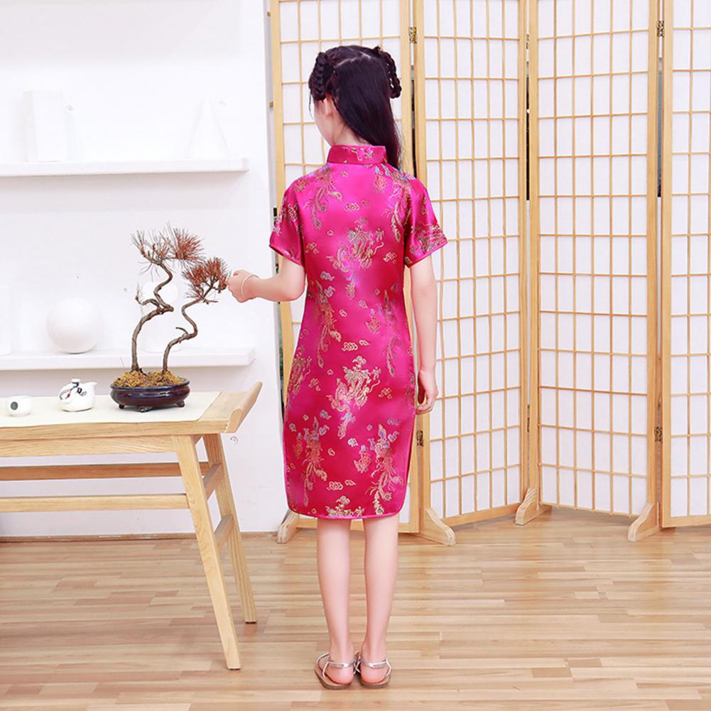 Kids Hanfu Dress Elegant Princess Dress Summer Dresses Chinese Cheongsams For Girls Traditional Chinese Dress Toddler Dress - Seprincess