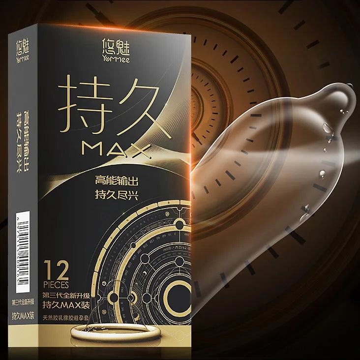 10PCS Nature Latex Condom Super Lubrication Large Particles G-spot Sex Delay Condom Sensitive Condoms for Men Adults Sex Toy - Seprincess