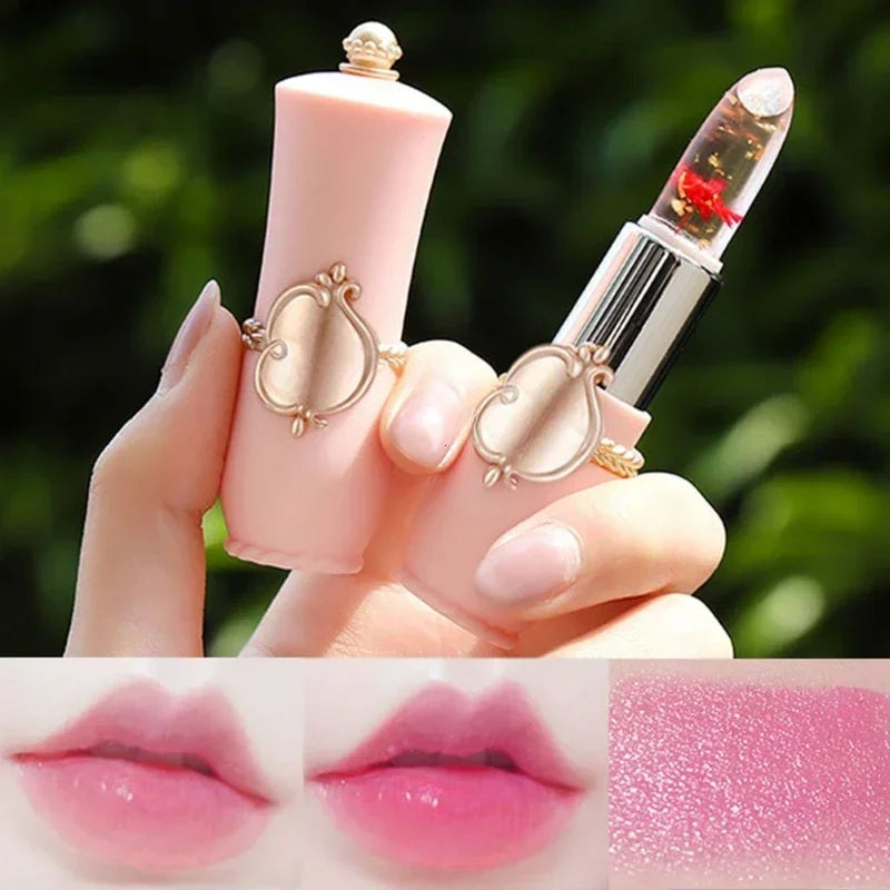 Waterproof 6-color Transparent Moisturizing Jelly Color Changing Lipstick Temperature Changing Flower Lipstick Lip Balm - Seprincess