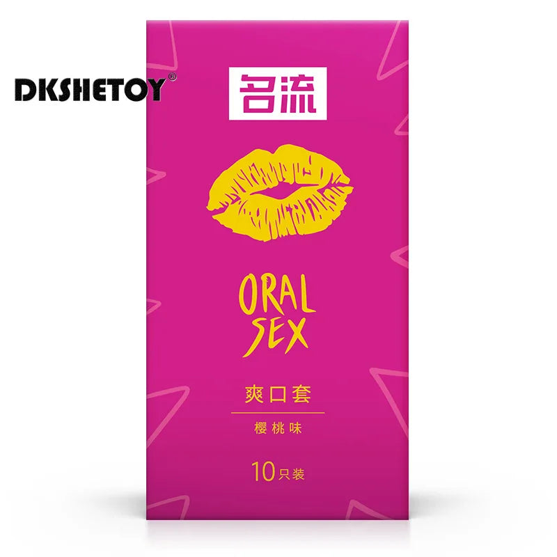 Blowjob Oral Sex Condom adult sex toys 52mm Standard Fit Personage condoms natural latex rubber cock Penis cove sleeve pleasure - Seprincess