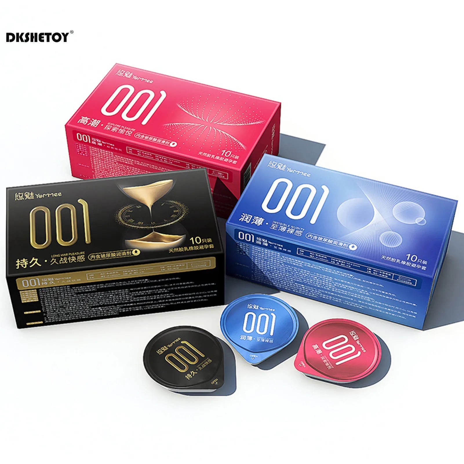 Delay ejaculation Fama Male Latex condoms Men sex delay ultra thin Lubricated Condoms 3D dotted penis sleeve Clitoris stimulator - Seprincess