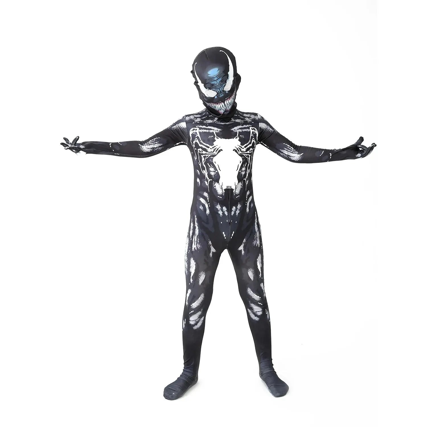 Hot Sales Halloween Spider ManCosplay Movie For Party Spiderman Suit Kids Venom Costume 3D Style - Seprincess