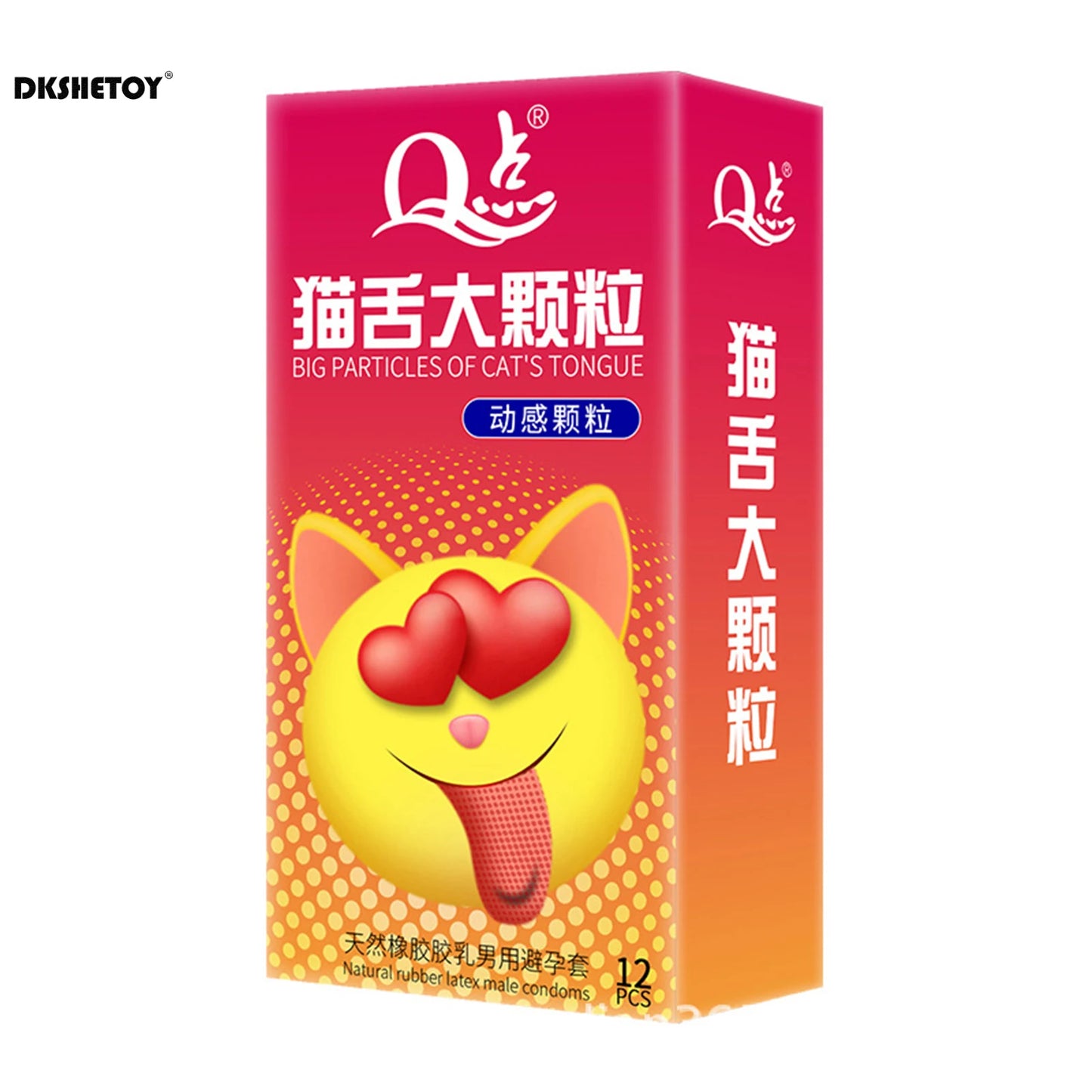 Big dots Condoms for men delay ejaculation Long Lasting Sensitivity spike Condom Cat tongue dense dotted penis sleeve for adults - Seprincess