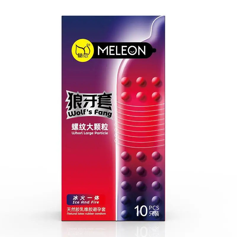 Large Particles Condom Vaginal Massage Sex Toys for Adult Men Spike Dotted Penis Sleeves Threaded Stimulation Condoms Sex Goods - Seprincess