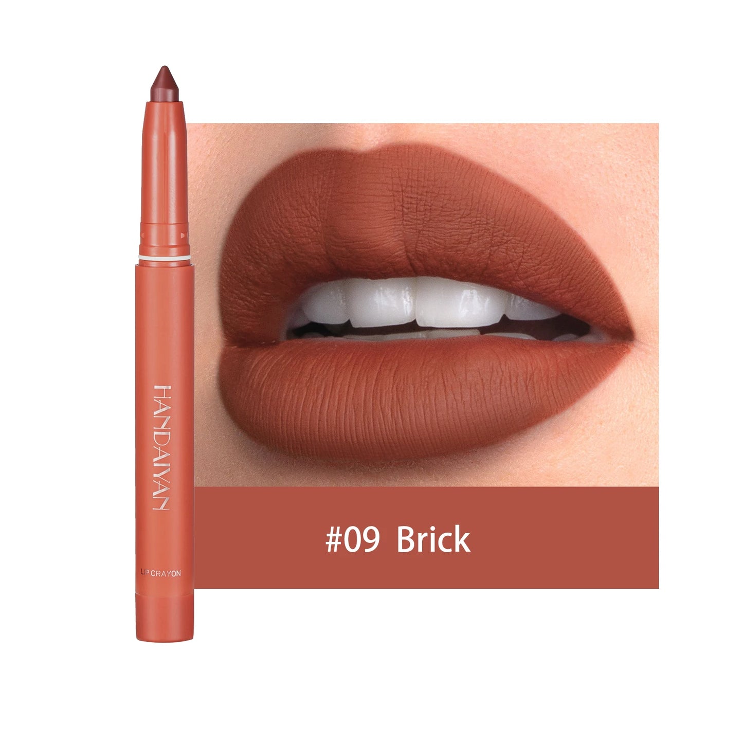 HANDAIYAN New Arrive Matte Lipstick Pencil Makeup Silky Velvet Lip Stick Pen Waterproof Nude Pink Red Lip Blam Make Up Cosmetics - Seprincess