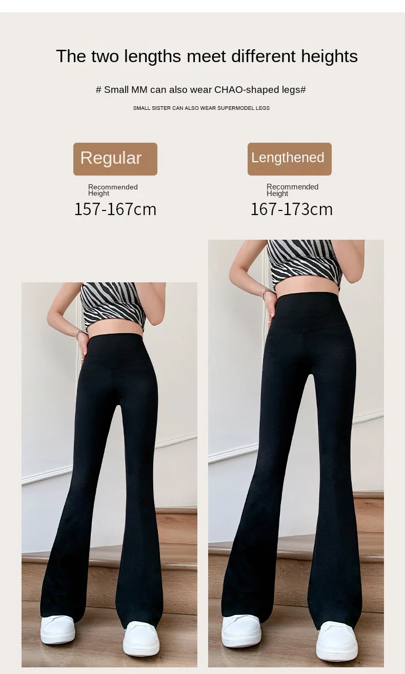 Women Flare Pants Slim High Waist Solid Sexy Shark Flare Pants Fashion Casual Streetwear Elastic Butt Lift Skinny Leggings