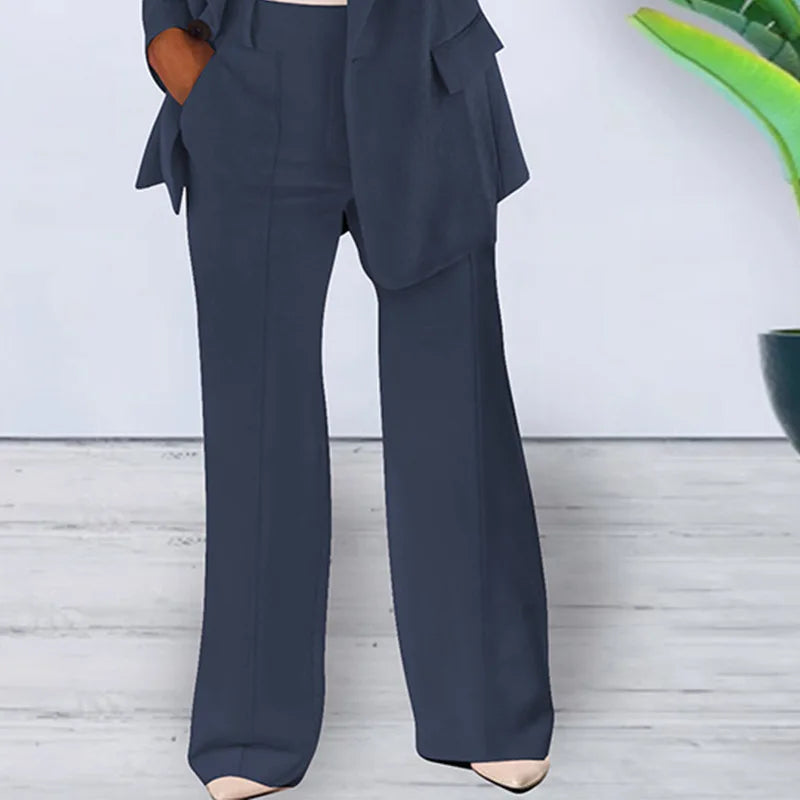 Autumn Fashion New Women's 2PCS Pants Sets Business Office Ladies Formal Blazer And Pants Sets Tracksuit Sets Female Outfits - Seprincess