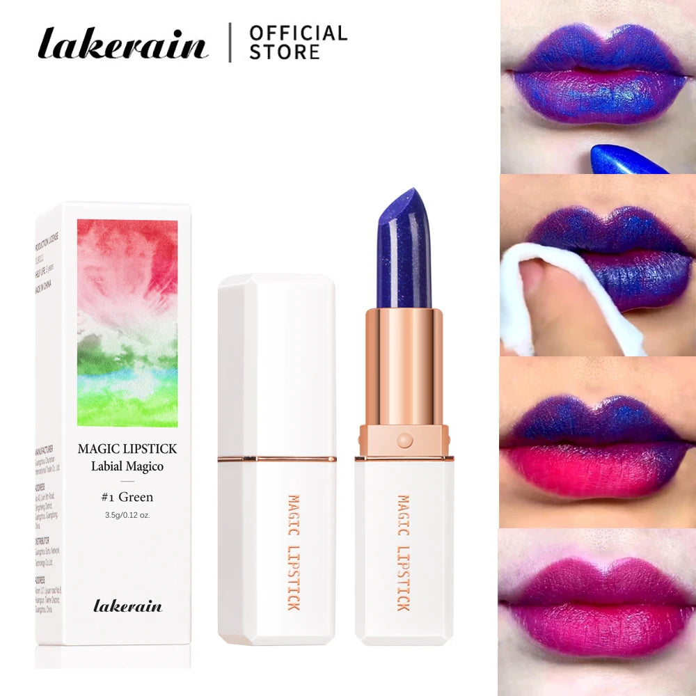 lakerain 6 Colors Magic Lipstick Temperature Color Changing Lip Stain Gloss Moisturizing And Long Lasting Waterproof Lip Balm - Seprincess