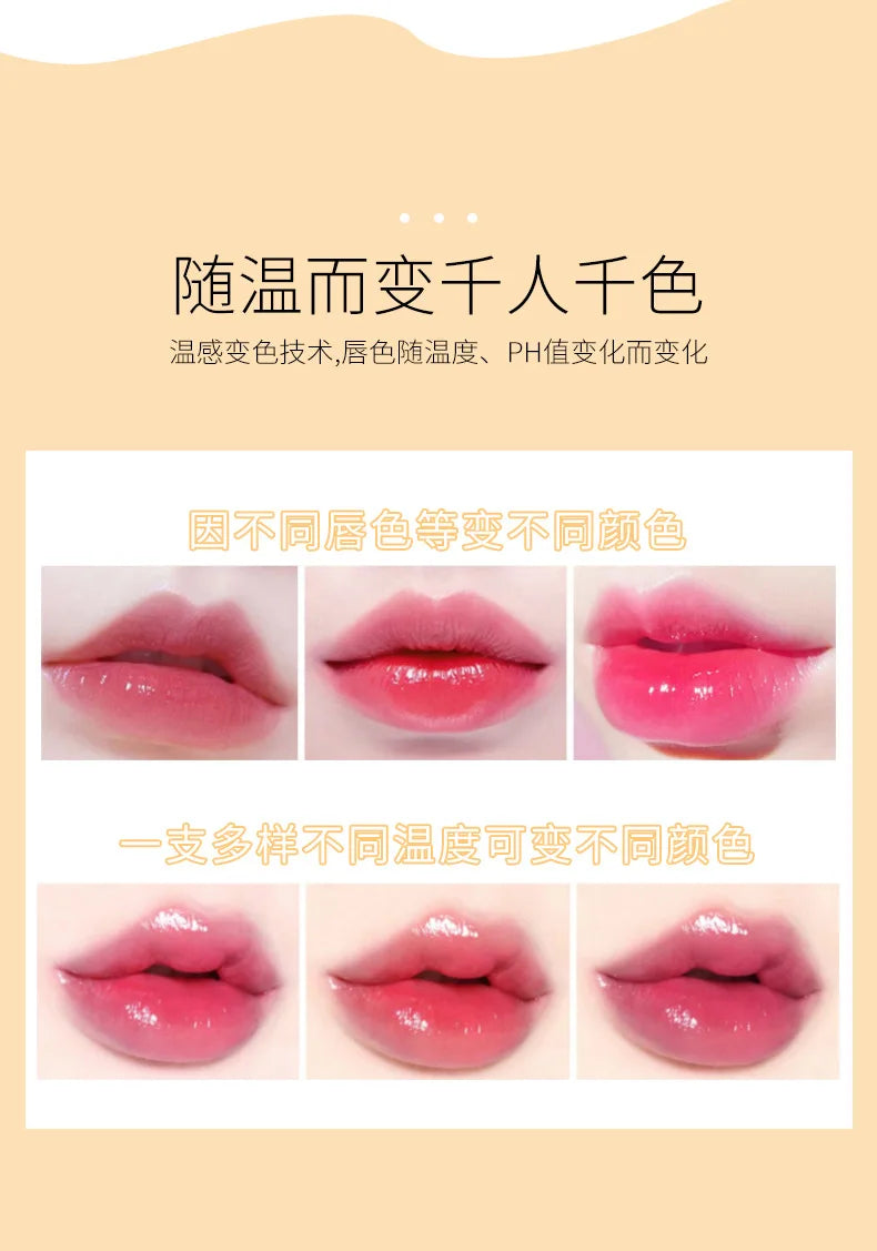 Flower Transparent Lipstick Lasting Moisturizer Crystal Jelly Lipsticks Temperature Color Changing Waterproof Lip Balm