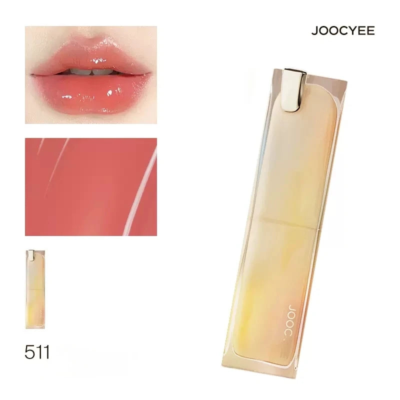 Joocyee Glazed Rouge Upgrade Crystal Frozen Film Version Moisturize Glass Lipstick Lip Makeup Smoky Longlasting Lipstick