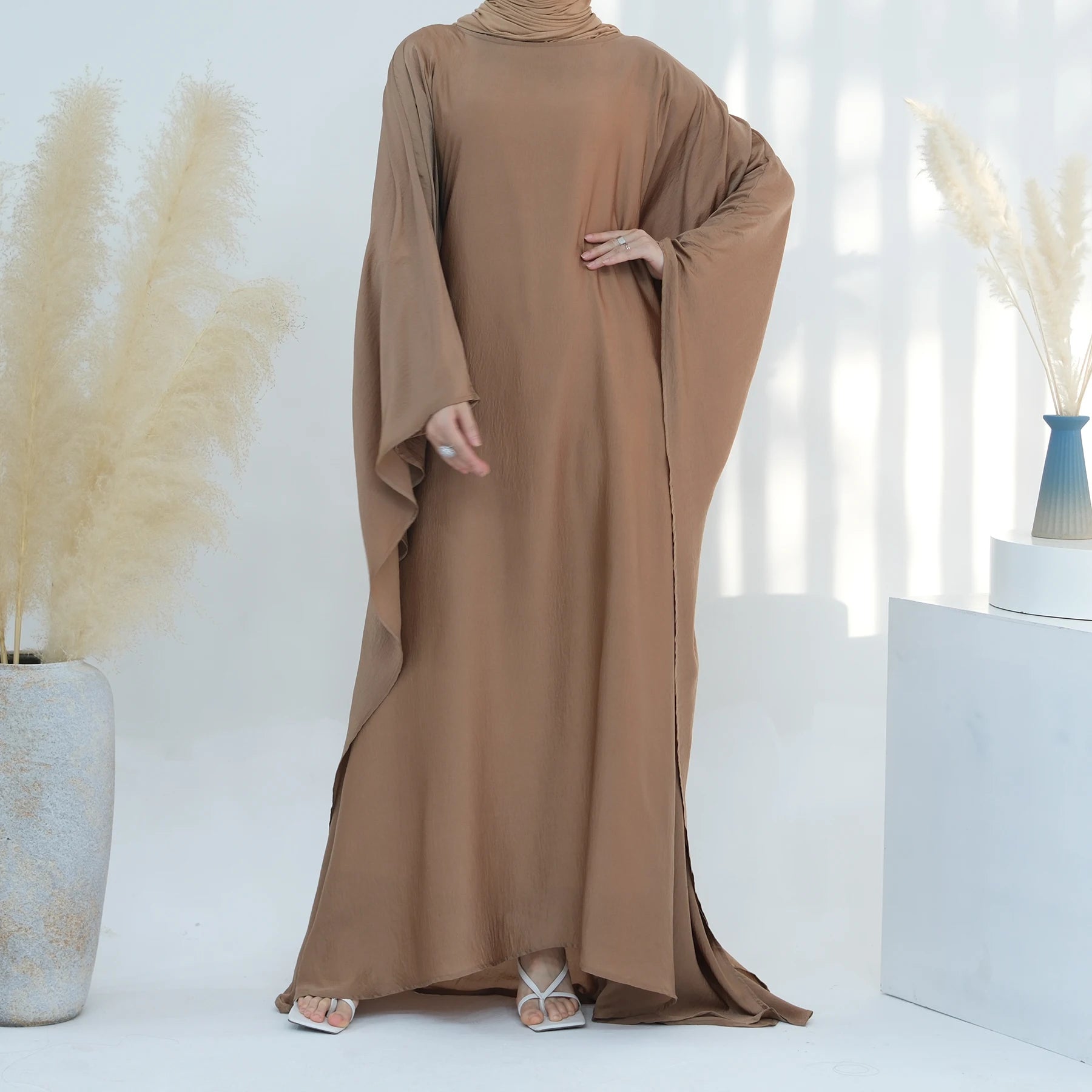 Jazz Crepe Butterfly Closed Abaya Dubai Luxury Ramadan Dress Islamic Clothing Dresses Wholesale Abayas for Muslim Women Clothes - Seprincess